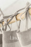 Semi Sheer Linen Curtain in Natural Light with Tie Top