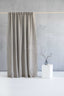 Waterproof shower curtain in natural color