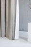 Waterproof shower curtain in natural color