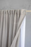 Waterproof shower curtain in natural color