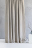 Linen Shower Curtain in Natural with Buttonholes