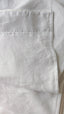 Linen Blackout Curtain with the Back Tabs and Ceiling Track Tape in White Color (1 Panel)